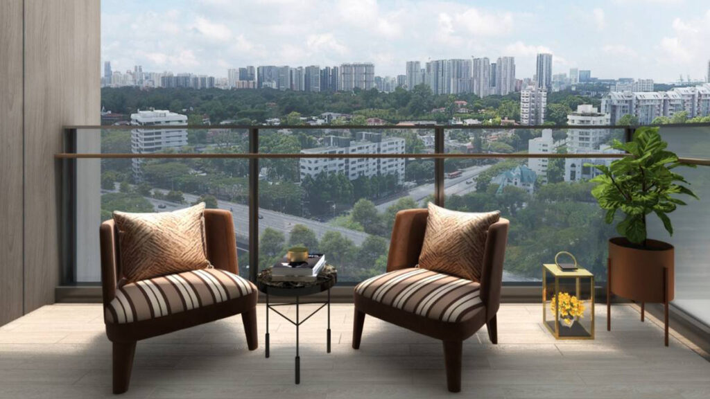 Leedon Green Singapore Luxury Apartments balcony