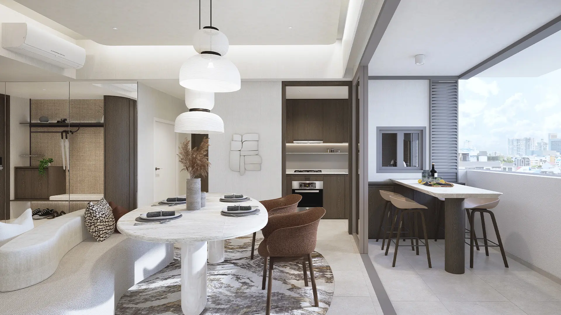 Koon Seng House Singapore luxury apartments living room