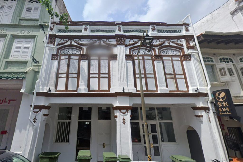 freehold shophouse in Singapore Club Street