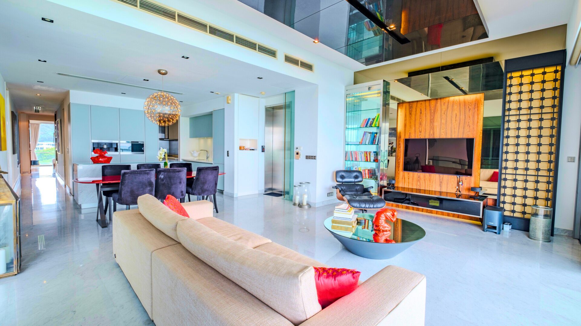 Seascape Singapore luxury apartments living room