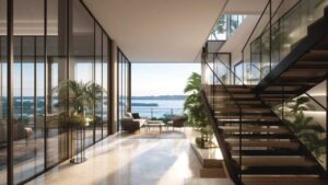Meyer Blue Condo Living Room Unblock View by UOL Group and Singapore Land Luxury Properties Singapore Luxury Homes