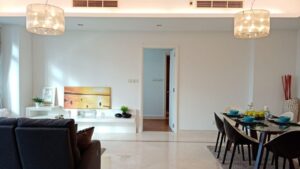 Orchard Scotts Singapore Luxury Condominium Living Room and Dining Room