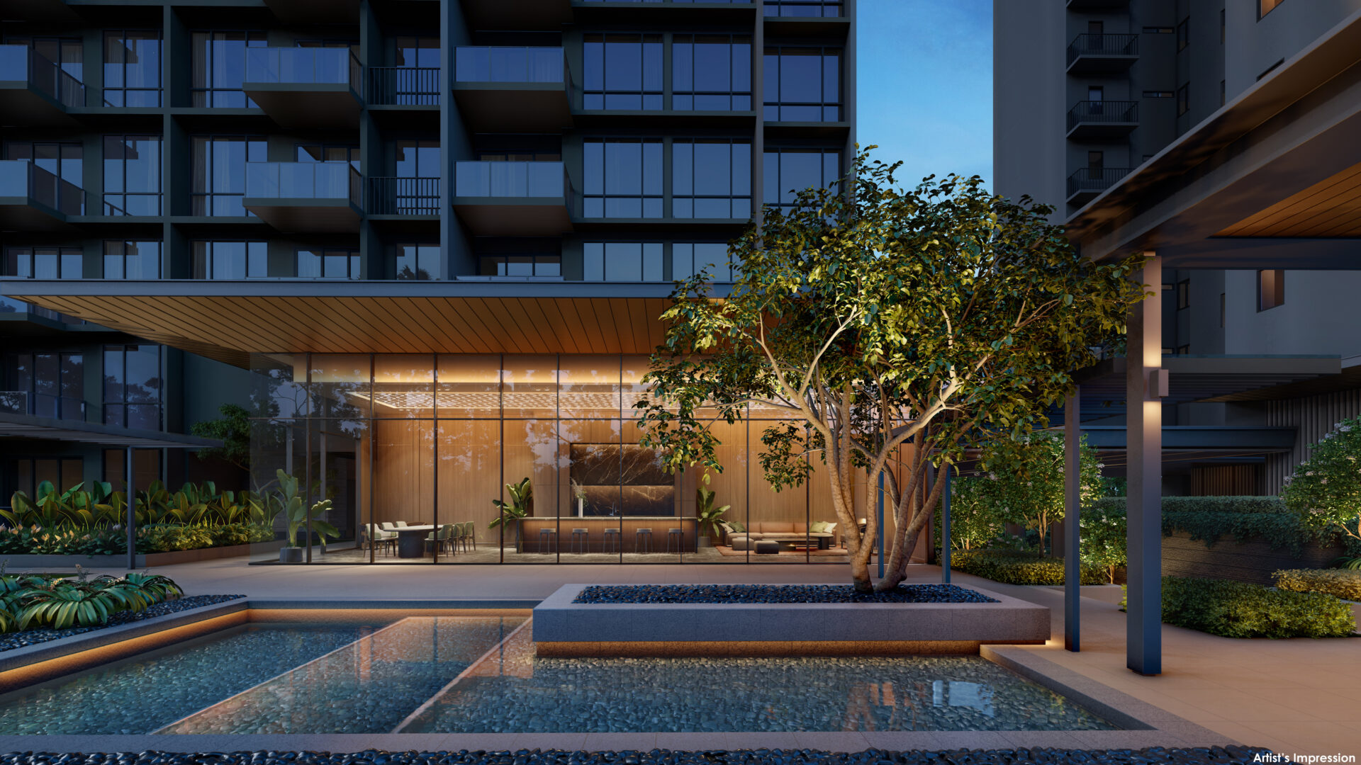 Emerald of Katong Marine Parade Function Room Luxury Property Singapore Luxury Homes