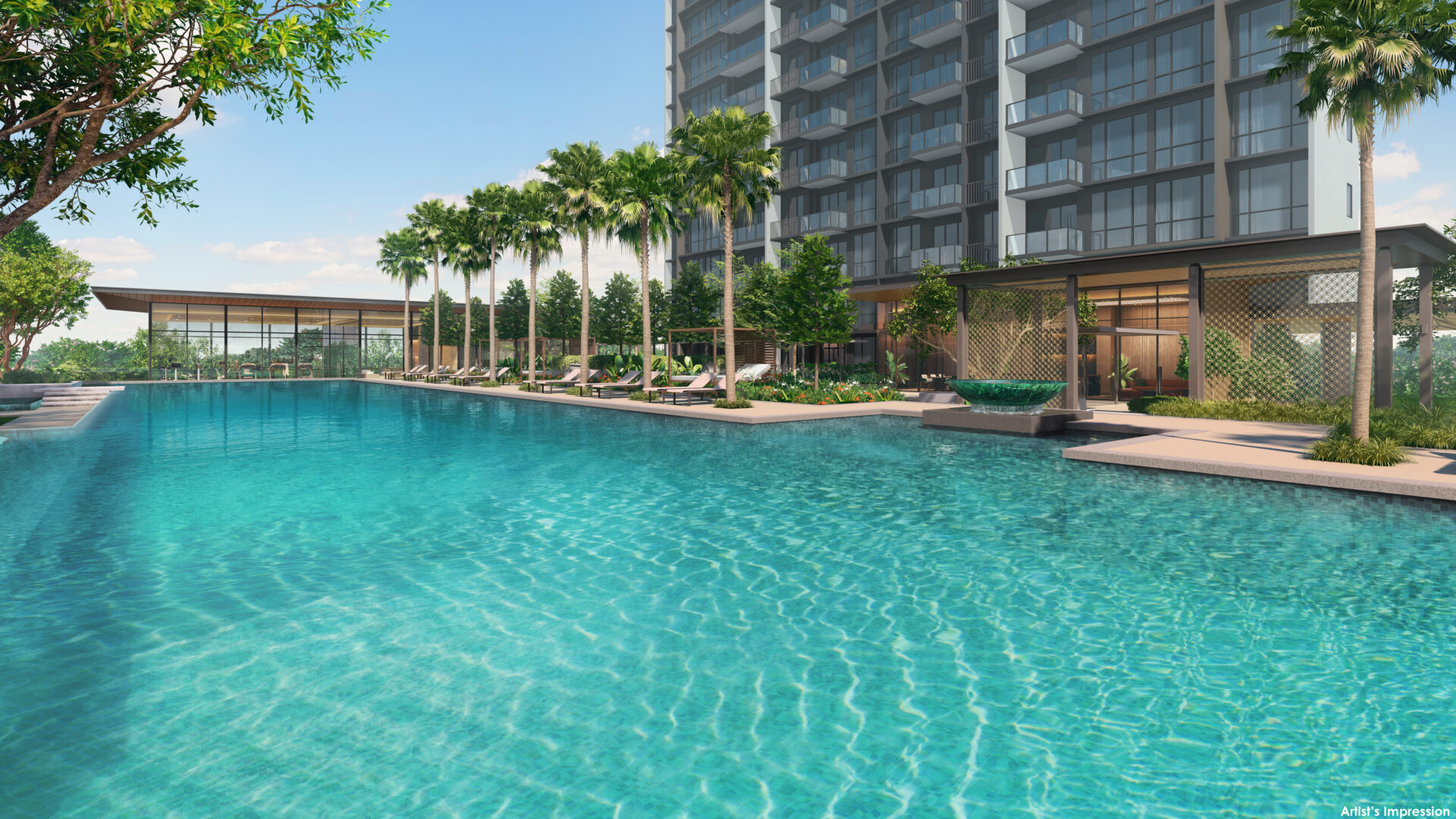 Emerald of Katong Marine Parade Main Lap Pool Luxury Property Singapore Luxury Homes
