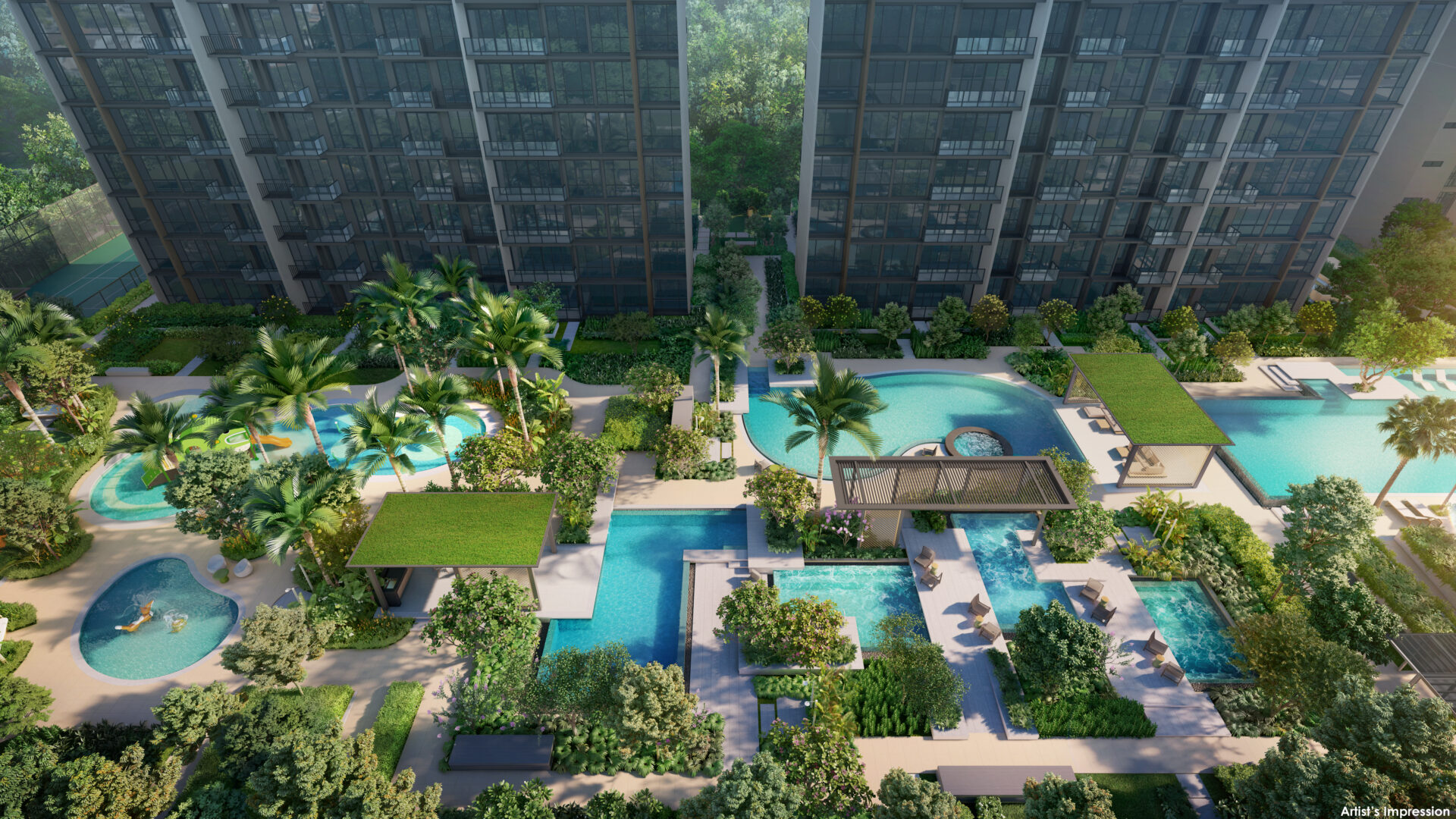 Emerald of Katong Marine Parade Overview Landscape Luxury Property Singapore Luxury Homes