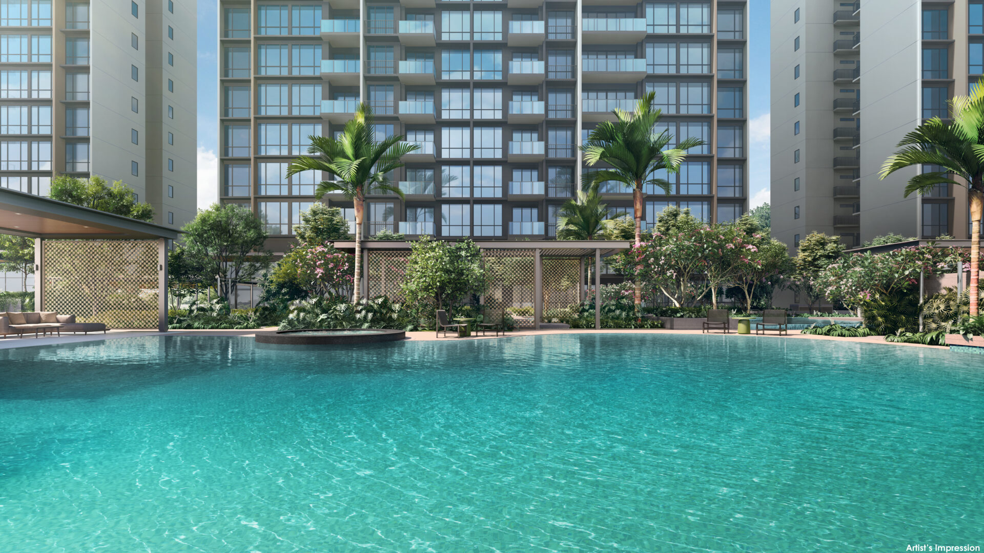 Emerald of Katong Marine Parade Relaxation Pool Luxury Property Singapore Luxury Homes
