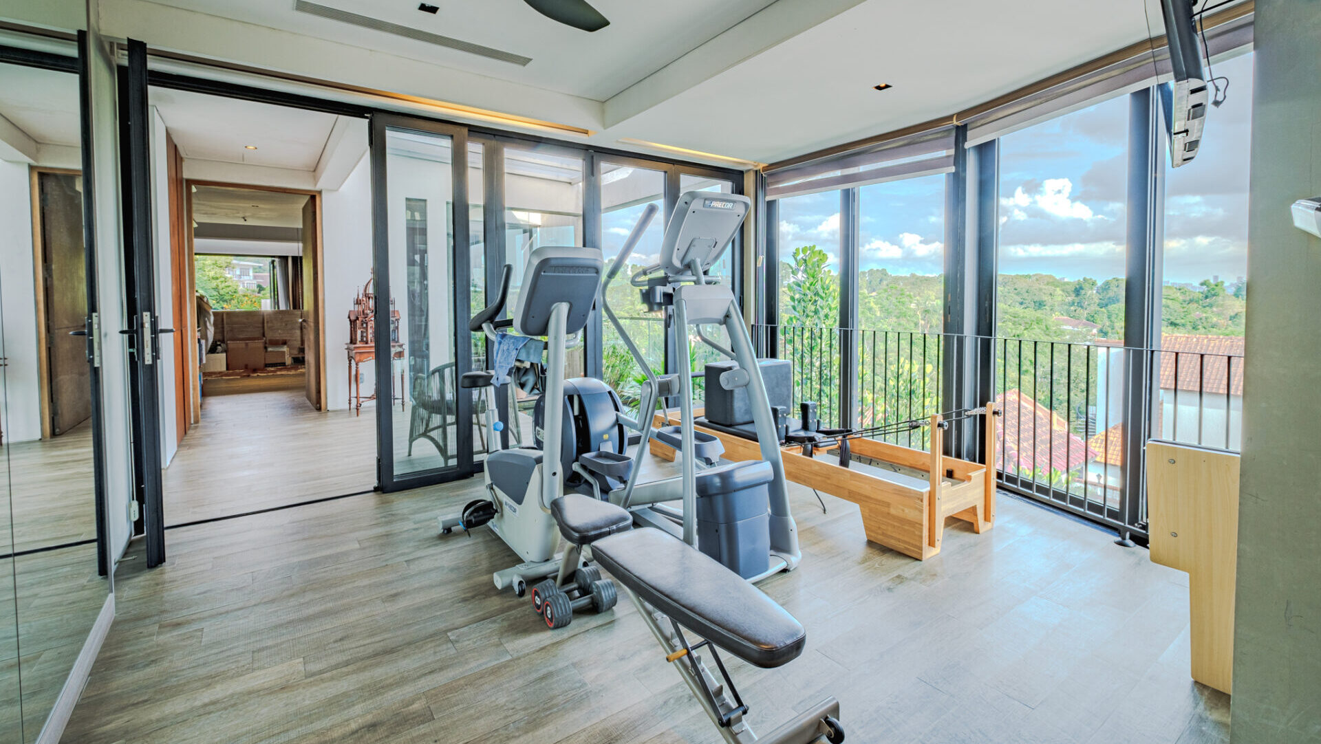 freehold detached house at Hong Kong Park Gym room Luxury Properties Singapore Luxury Homes
