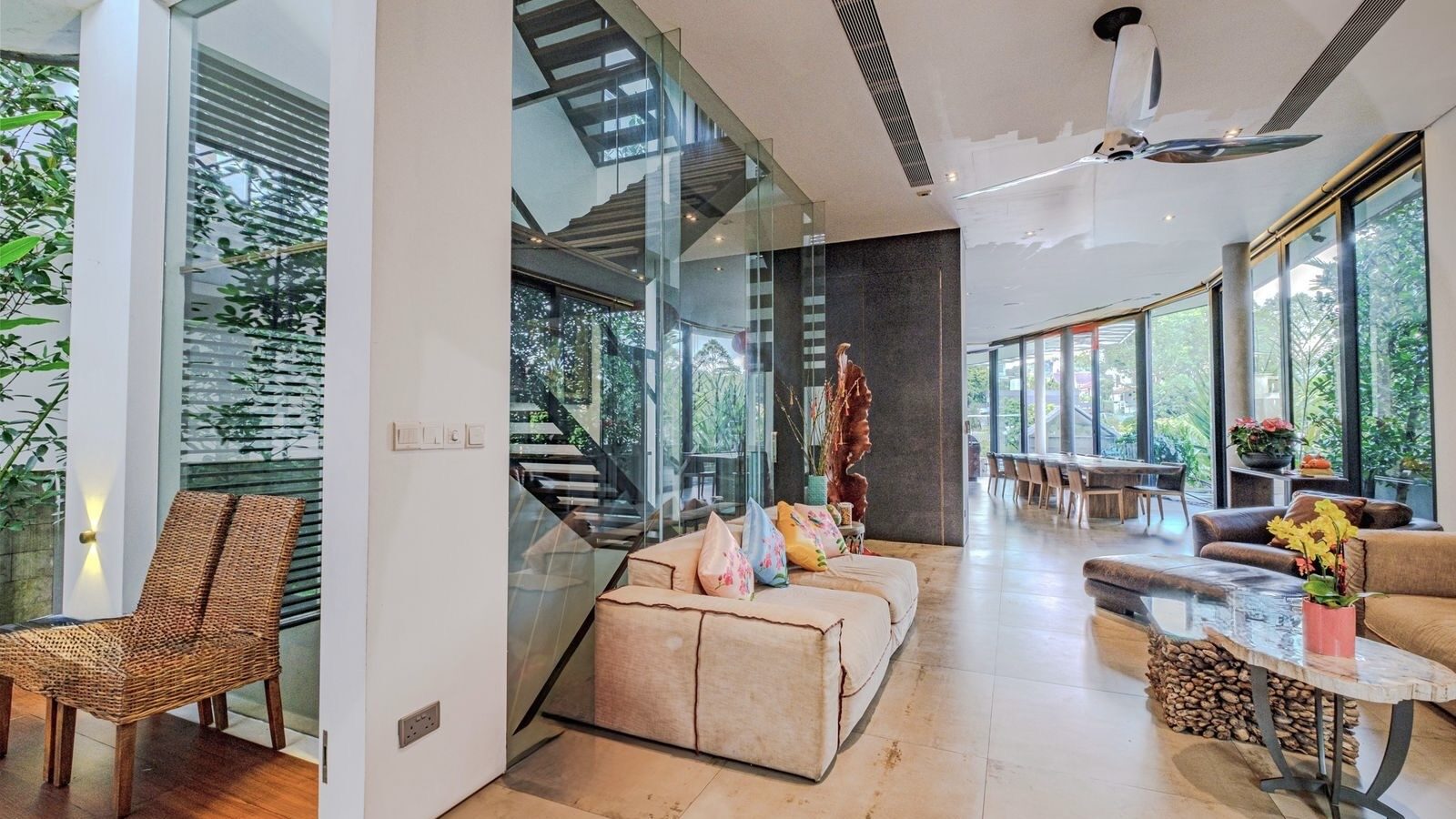freehold detached house at Hong Kong Park Living Room Luxury Properties Singapore Luxury Homes
