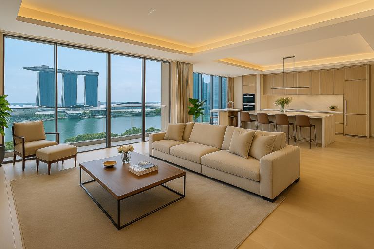 elegant singapore apartment design ideas