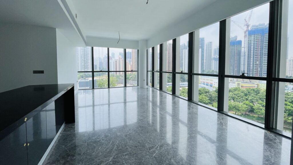 Riviere Robertson Quay Living Room Luxury Property Singapore Luxury Homes