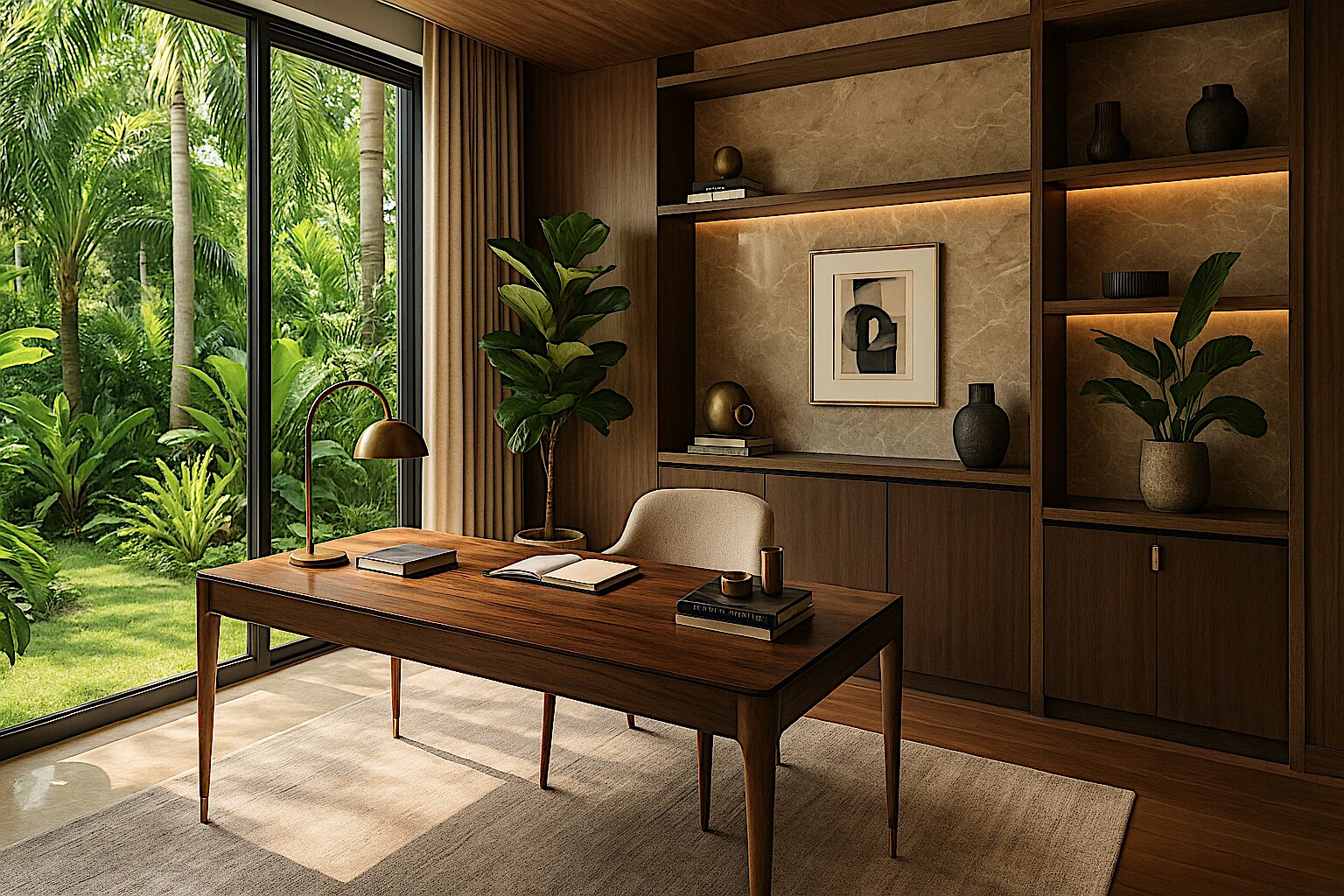 Luxury living room in singapore condo