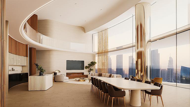 Spacious luxury penthouse in Singapore.