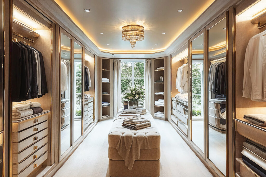 Luxury Walk-In Wardrobe in a Singapore Home 