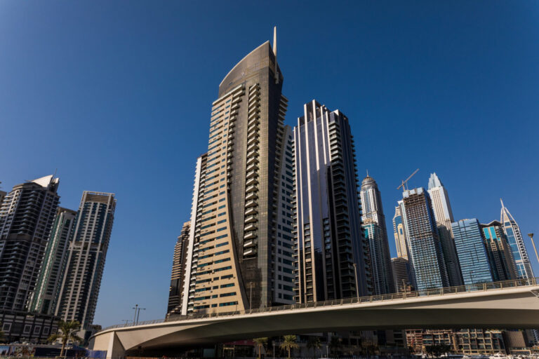 Modern Dubai Marina skyscrapers symbolizing luxury real estate investment opportunities