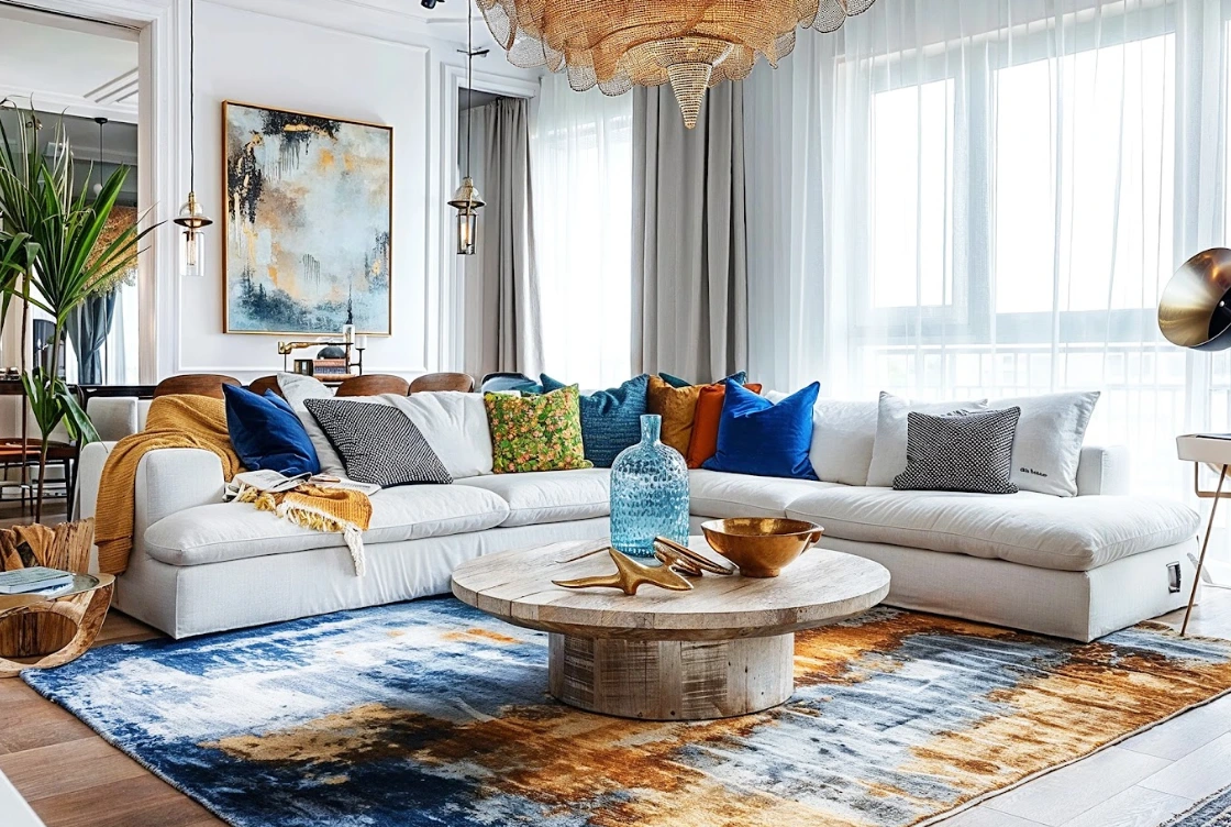 Luxurious penthouses in Singapore with contemporary living room design, premium finishes, and modern interior décor.