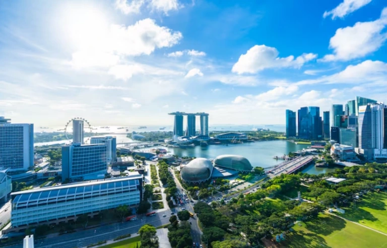 Singapore luxury real estate skyline 2026 Marina Bay