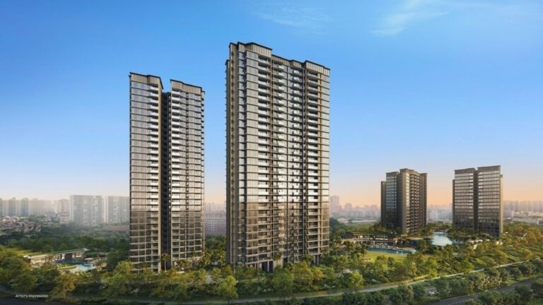 Exterior view of Thomson Reserve condominium towers on Bright Hill Drive, District 20