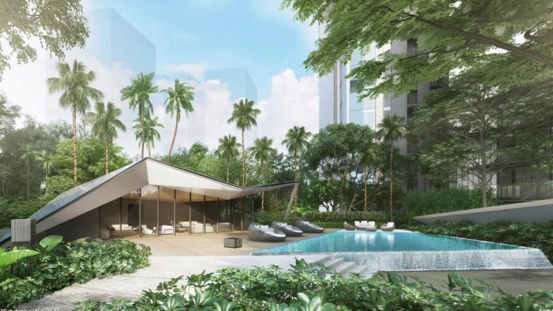 Amber Park Singapore luxury apartments Pool