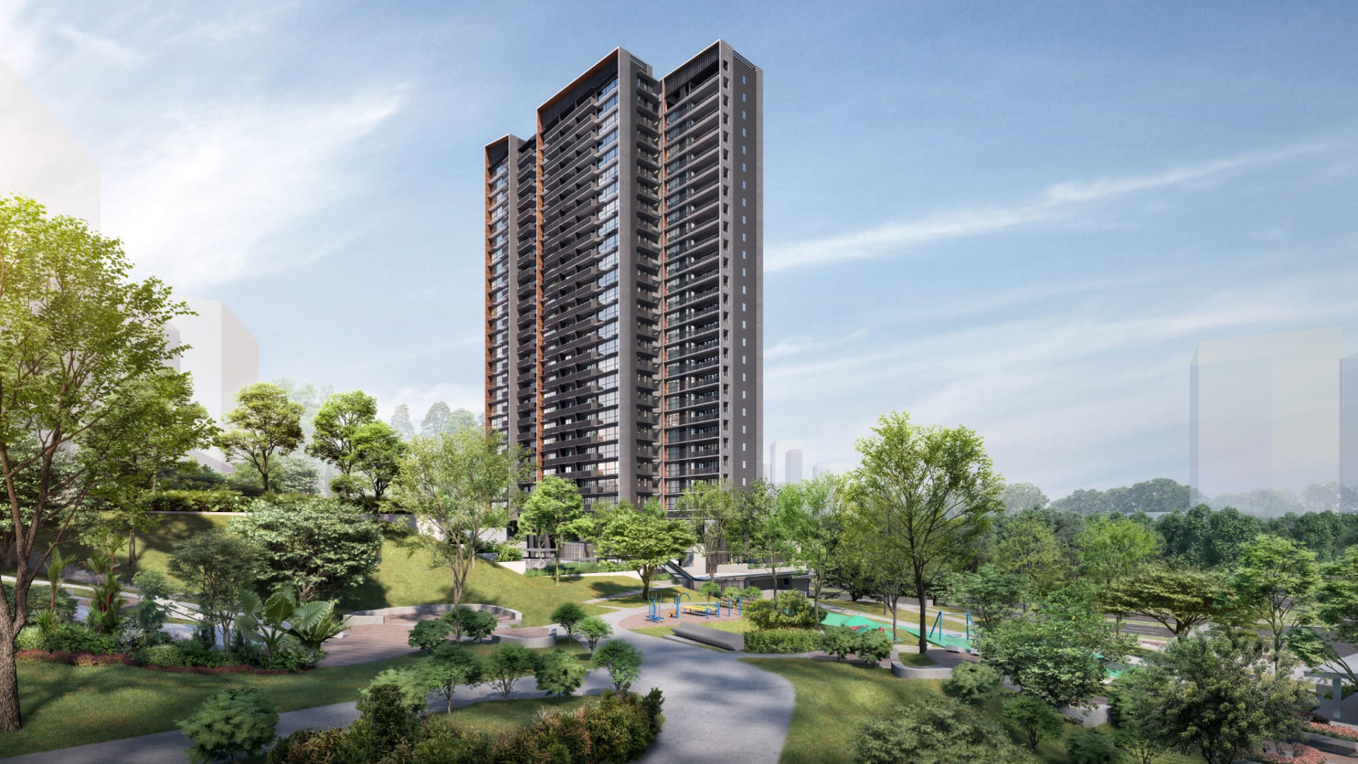 Blossoms by the Park Singapore luxury apartments exterior