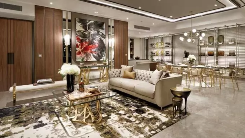 Boulevard 88 Singapore luxury apartments living room