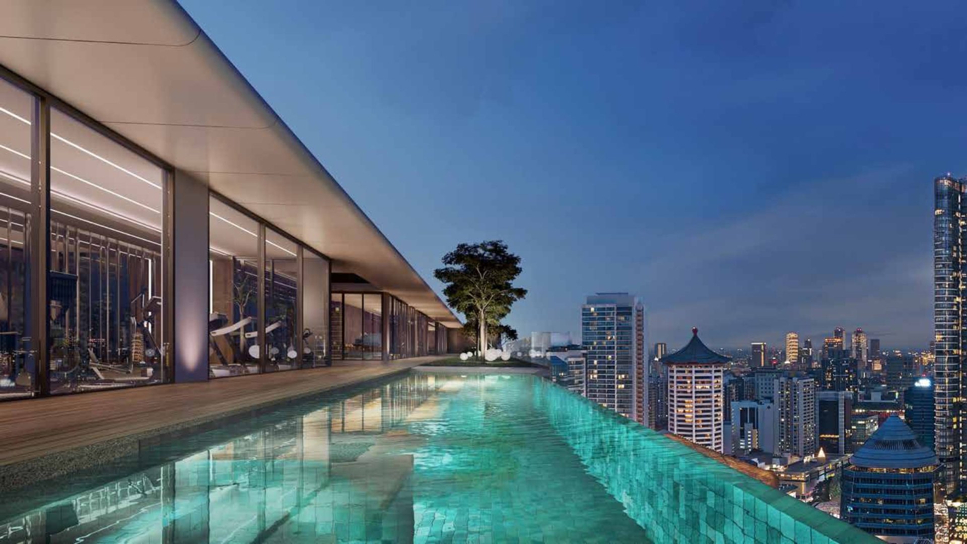 Boulevard 88 Singapore luxury apartments pool