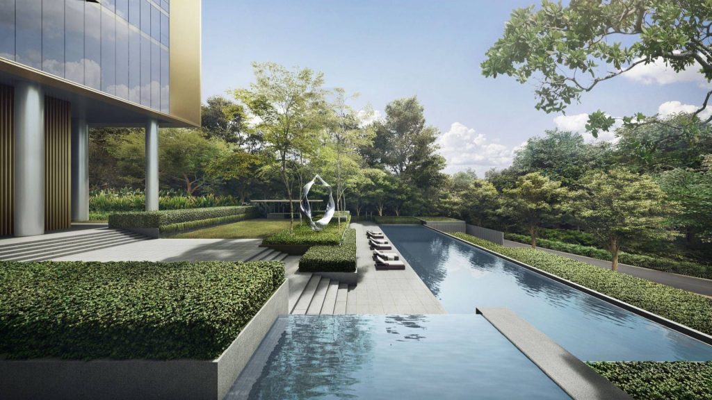 Cuscaden Reserve Singapore luxury apartments pool