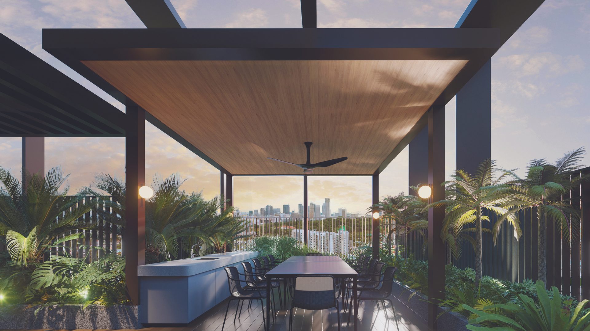 Hill House Singapore Luxury Condominium Bbq Area