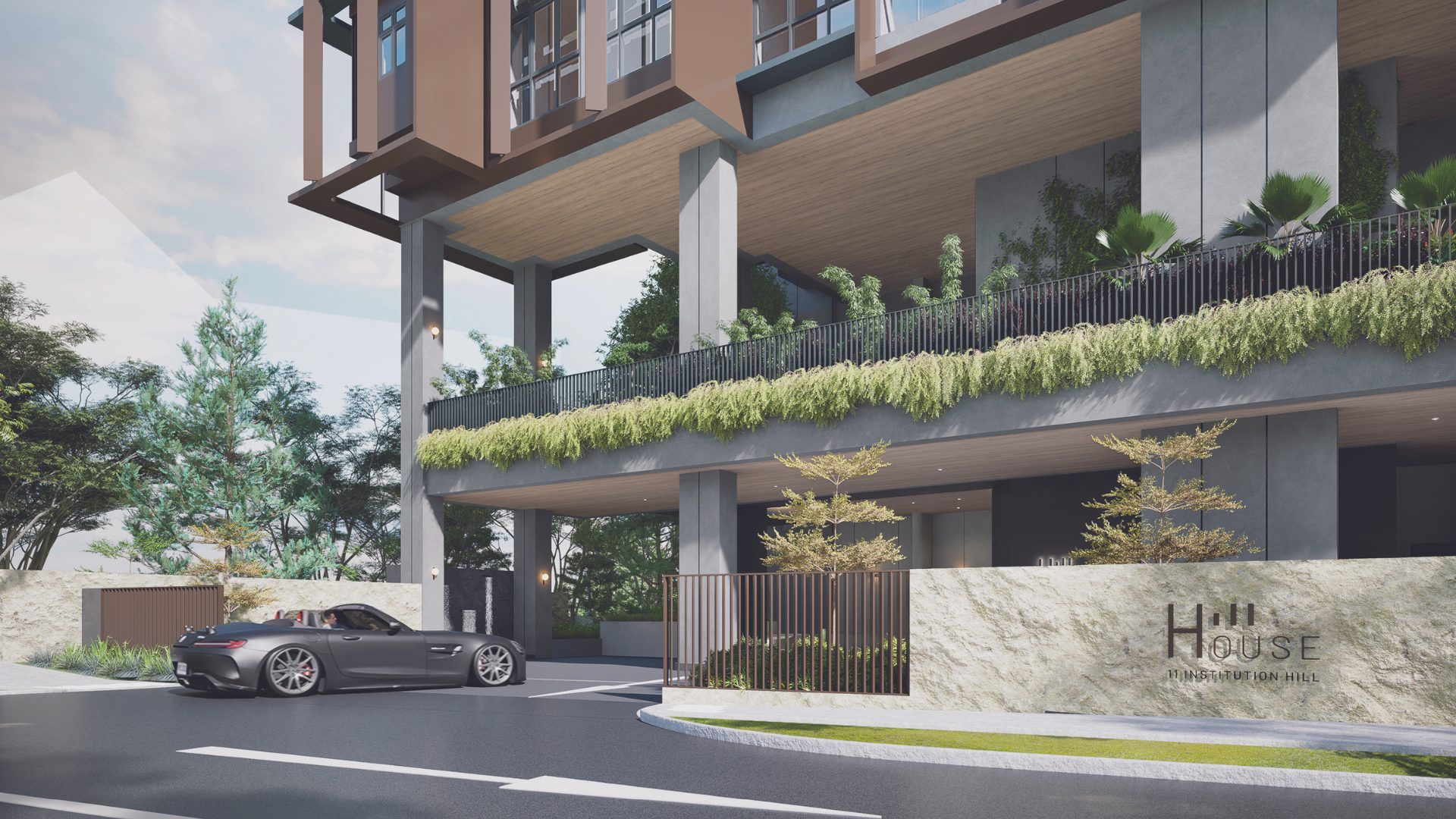 Hill House Singapore Luxury Condominium Exterior