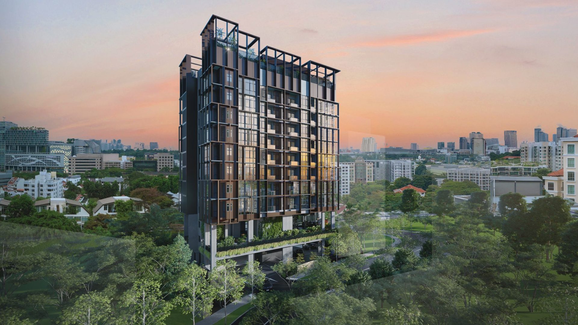 Hill House Singapore Luxury Condominium Exterior