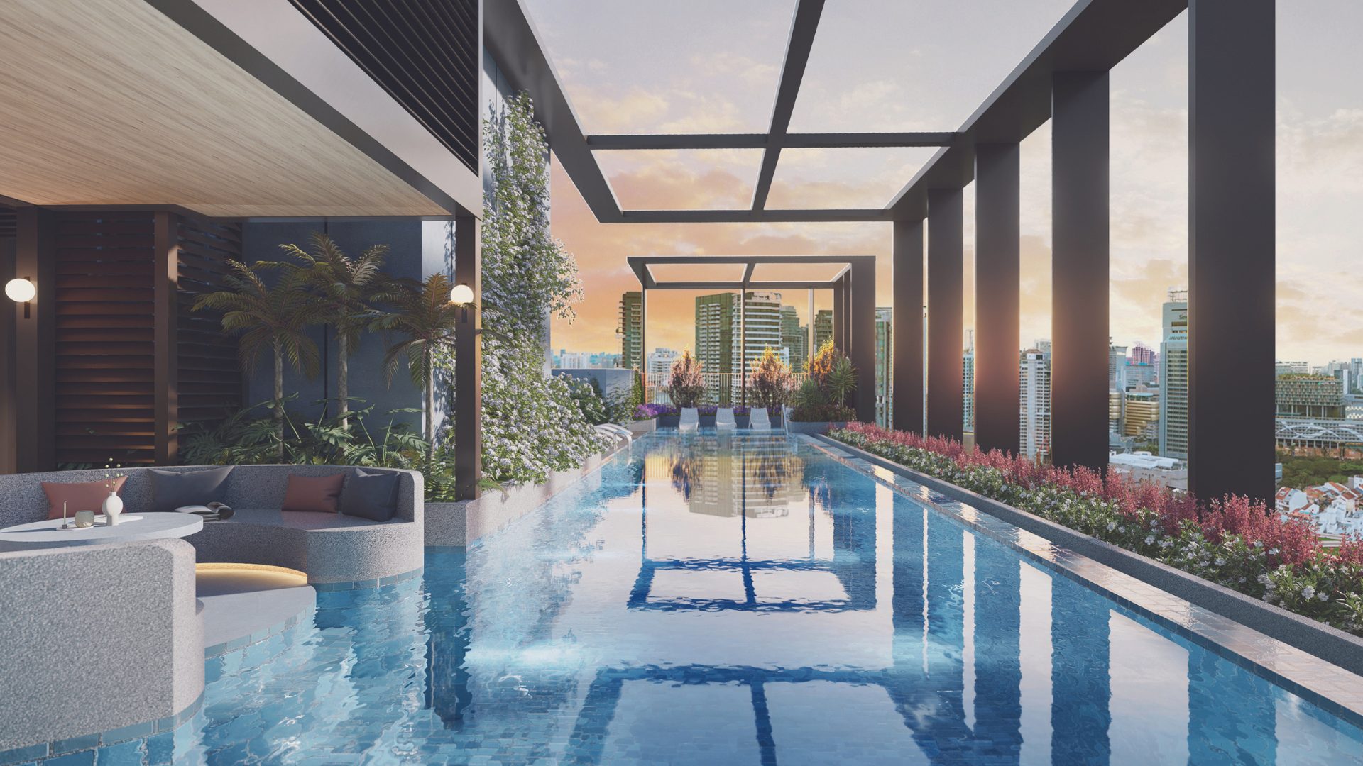 Hill House Singapore Luxury Condominium Swimming Pool