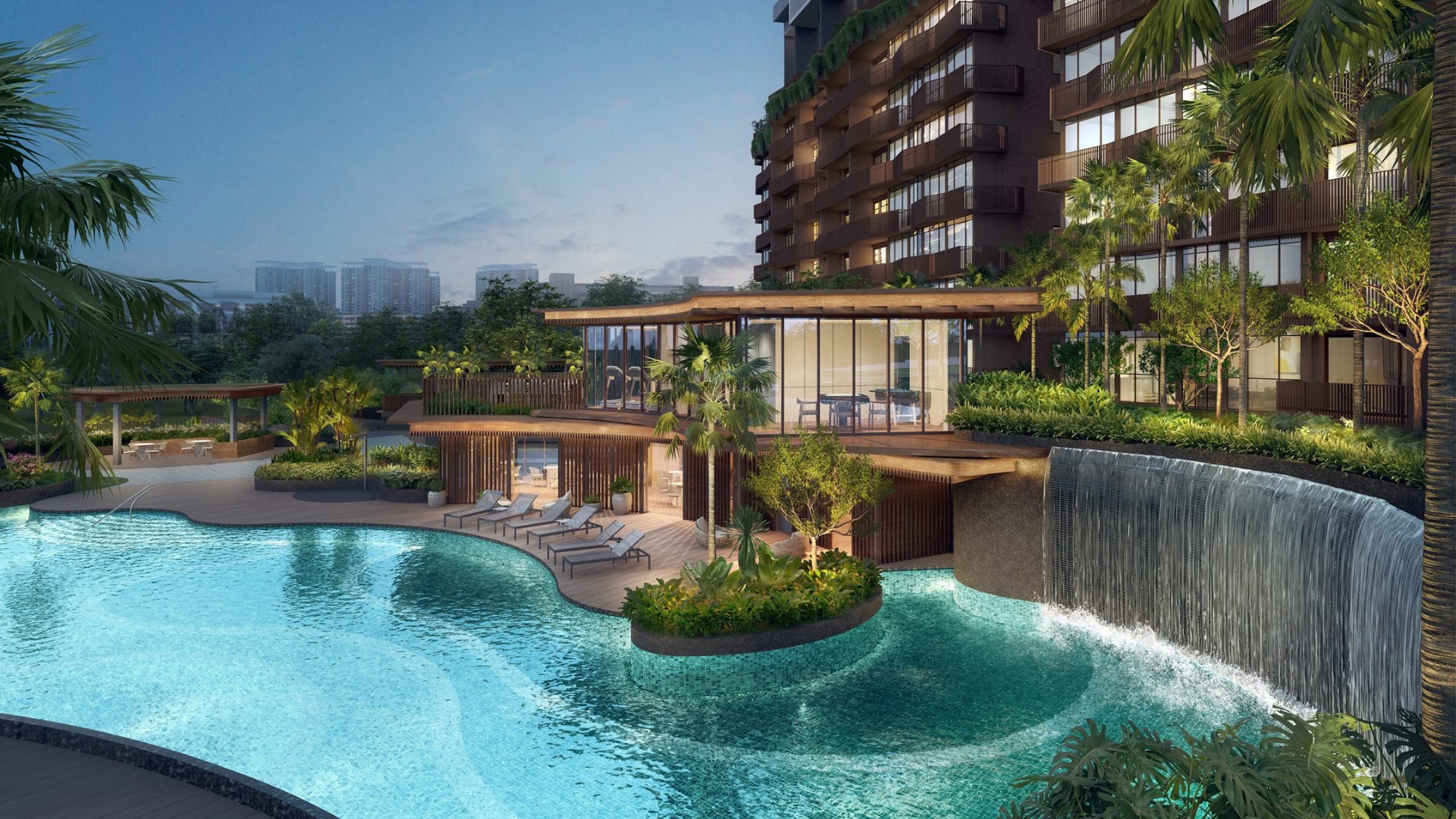 Lentor Hills Singapore luxury apartments pool