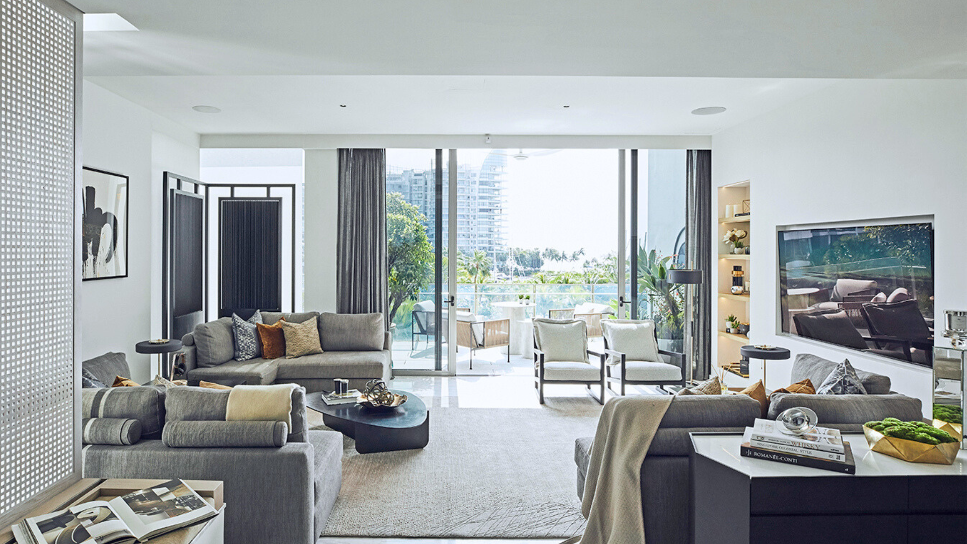 Marina Collection Singapore luxury apartments living room