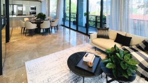 Nouvel 18 Singapore luxury apartments living room