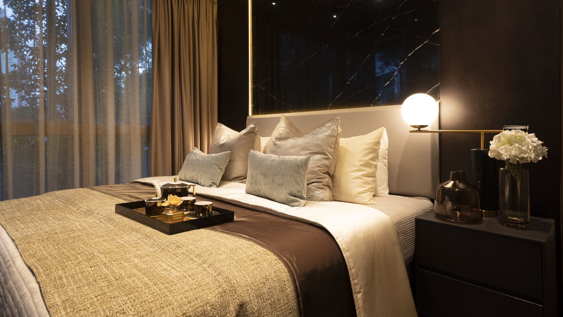 One Draycott Singapore luxury apartments bedroom