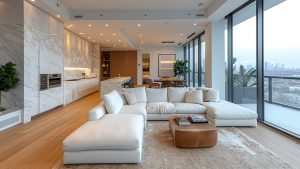 Pullman Residences, Newton Penthouse living space