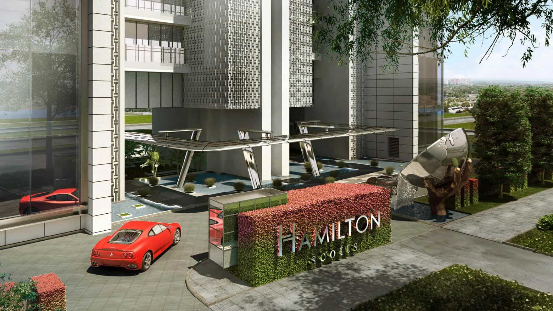 Reignwood Hamilton Scotts Singapore luxury apartments exterior