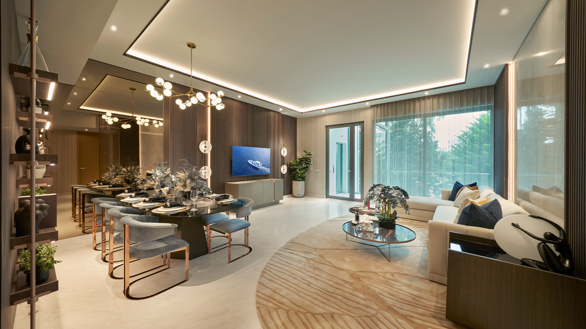 The Residences At W Singapore Sentosa Cove Singapore luxury homes dining/living area 1