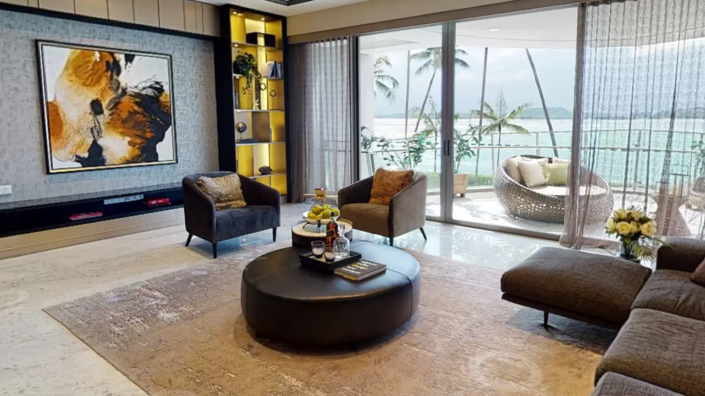 Seascape Singapore luxury apartments living room