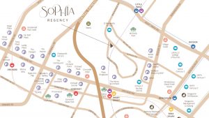 Sophia Regency Singapore luxury apartments map