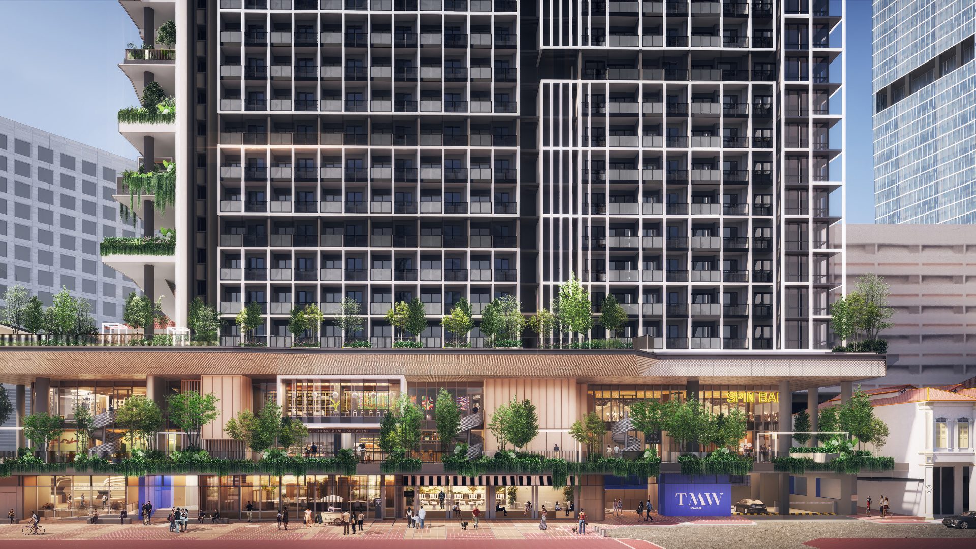 TMW Maxwell Singapore luxury apartments exterior