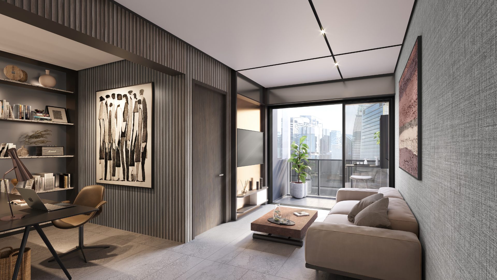 TMW Maxwell Singapore luxury apartments living room