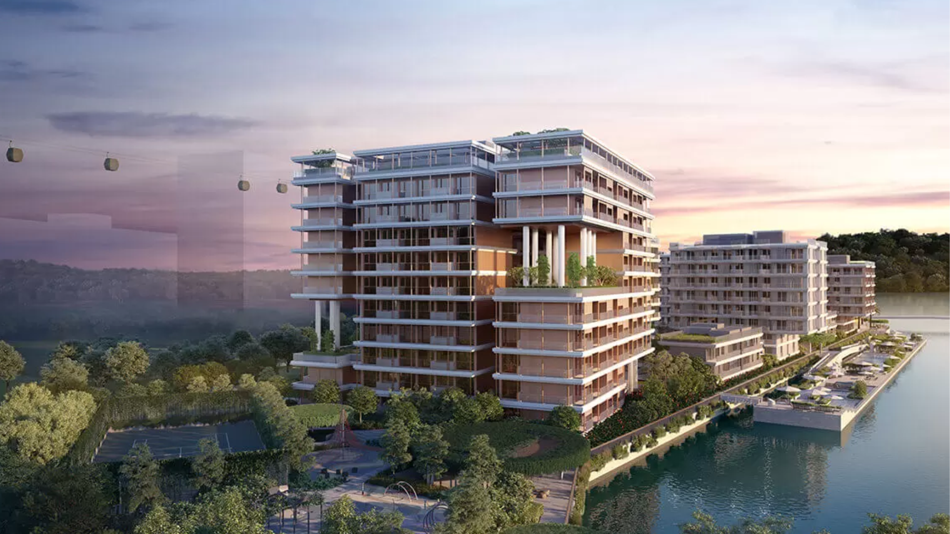The Reef at King's Dock Singapore luxury apartments exterior