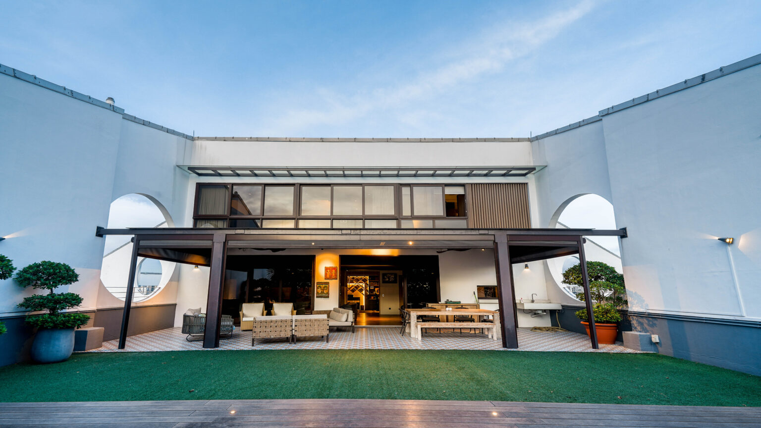 Illustration of Singapore Penthouse Apartments With Minimalist Outdoor Living