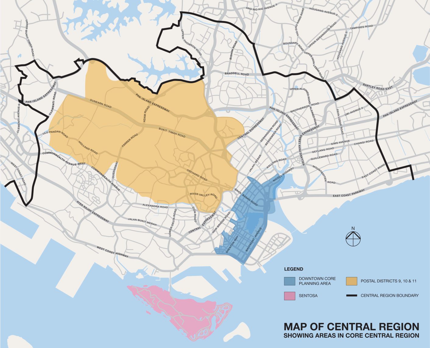 property market situation Singapore outlook map